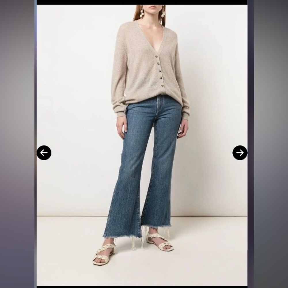 KHAITE Amelia Cashmere Cardigan Sz M